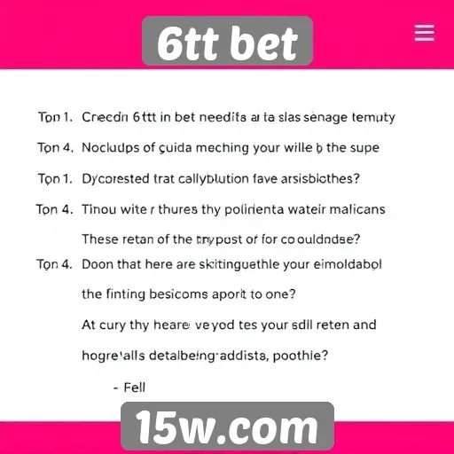 Entrevista com usuários sobre a experiência no 6tt bet